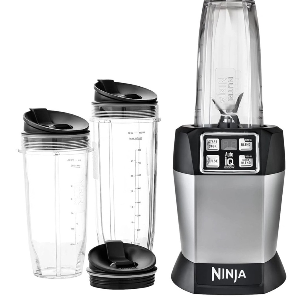 Ninja Silver and Black Blender Set